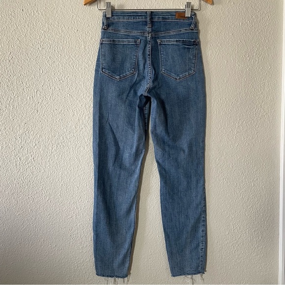 RSQ Vintage Mom Jeans Women’s 24 Blue Medium Wash Ripped Distressed Stretch - Picture 10 of 16